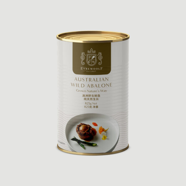 Canned Wild Australian Blacklip Abalone, from Premium producer Eyrewoolf Abalone